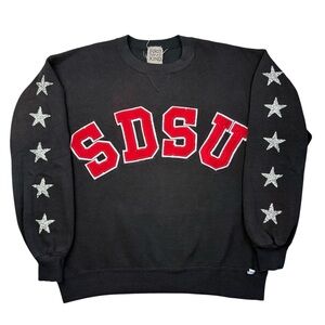 Women’s VTG 90s San Diego State Aztecs Upcycled Handmade Crewneck Sweatshirt M